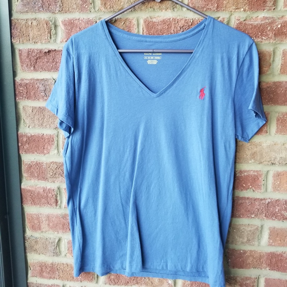 Polo neck short sleeve T-shirt